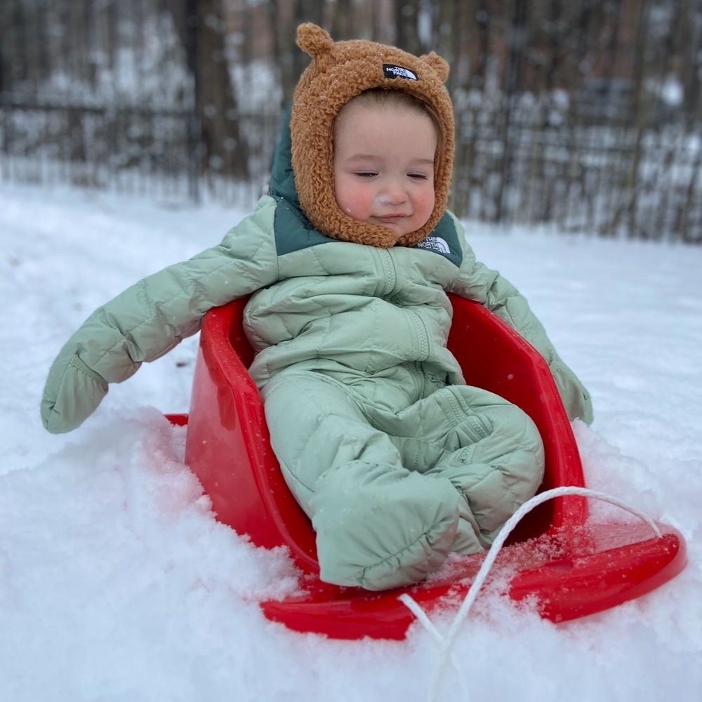 North Face Baby Bunting snow suit size 18-24m